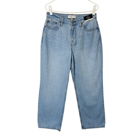 Abercrombie & Fitch Denim - NEW Abercrombie Fitch Loose High Rise Jeans Women’s Size 29 Short Curve Love